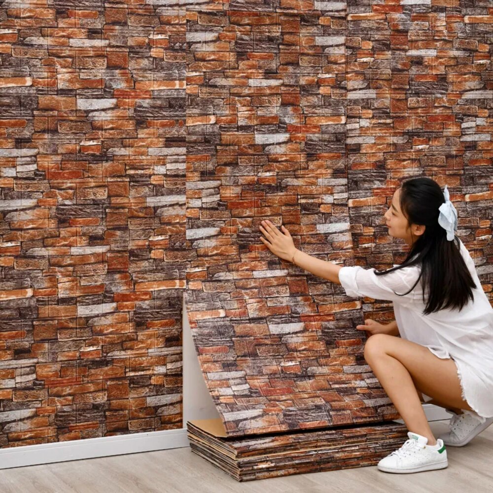 70cm * 1m 3D tuğla desen duvar - Pvc Panel Background incelemesi ve fiyatı